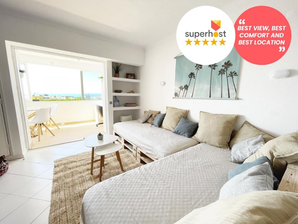Panoramic Seaview - 2 Bedroom, Main Ave, 15 Min Walk Beach, Workspace Albufeira Exterior photo